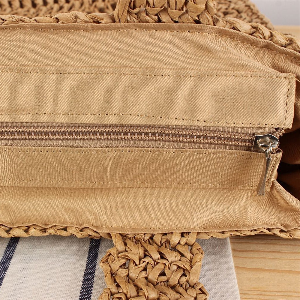 Hand-knotted straw bag Kalsten
