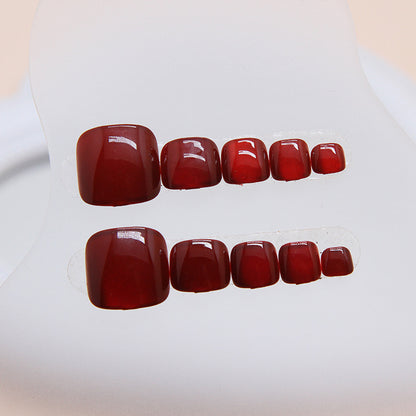 Premium Gel Finish Press-On Toenail Set Acalora