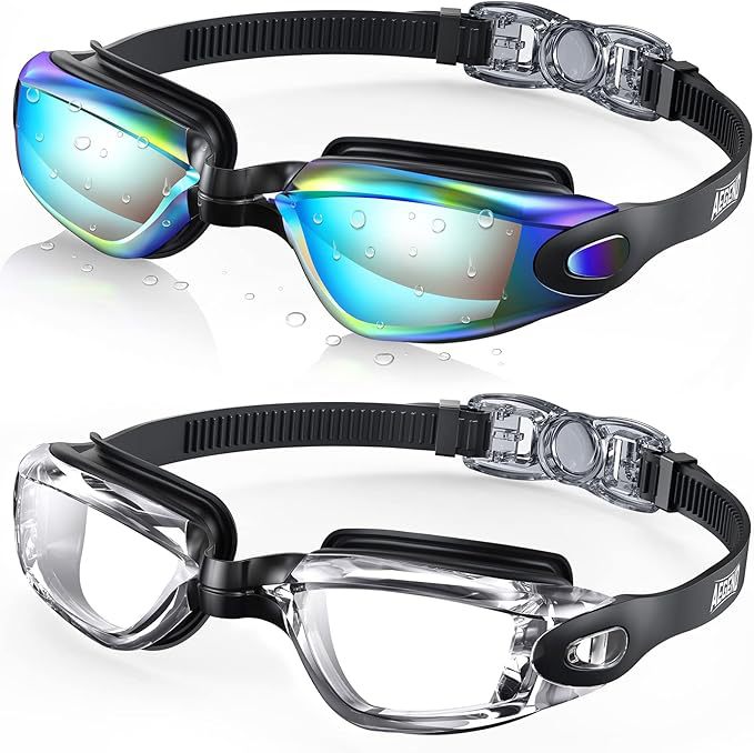 Swim goggles with adjustable head strap and anti-fog technology Kalsten