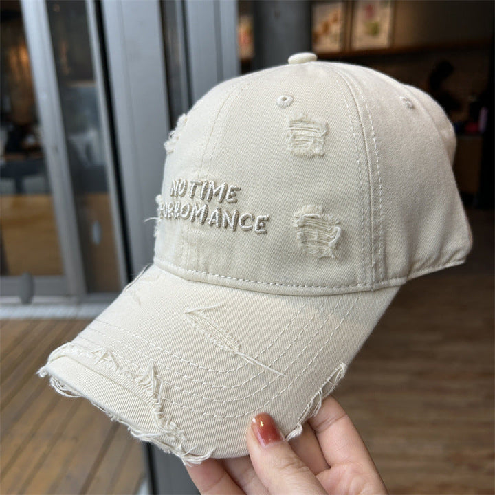 Women's Distressed Cotton Baseball Cap Kalsten