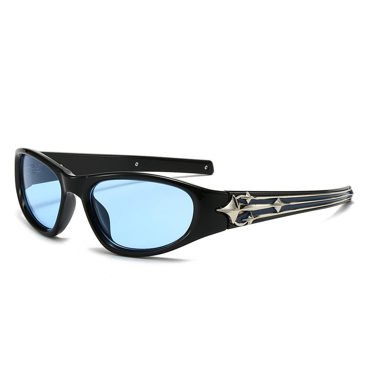 Women's sporty sunglasses in a modern design with a stylish metal frame Kalsten