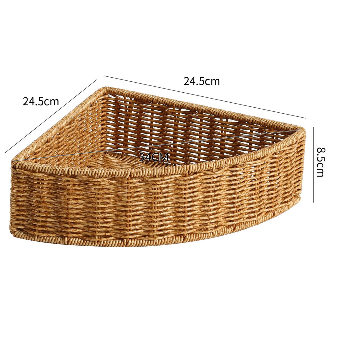Unisex Triangular Storage Basket made of Woven Material Kalsten