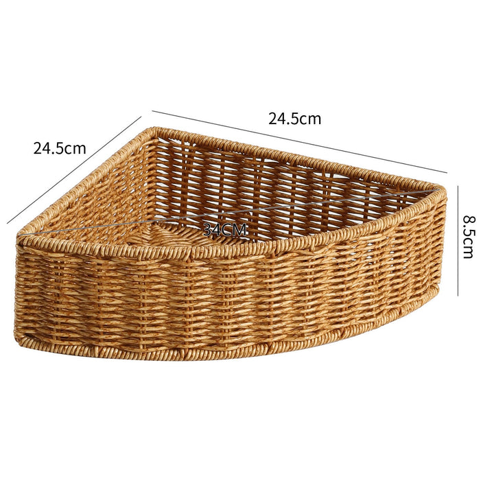 Unisex Triangular Storage Basket made of Woven Material Kalsten