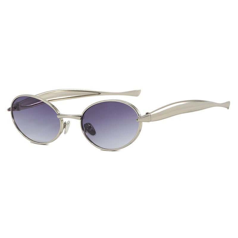 Women's fashionable sunglasses with oval frame and sparkling details Kalsten
