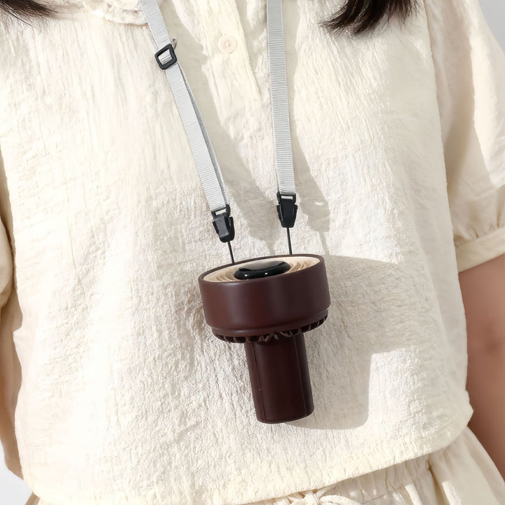 Ladies Portable Hand Fan with LCD Display and USB Charging Function Kalsten
