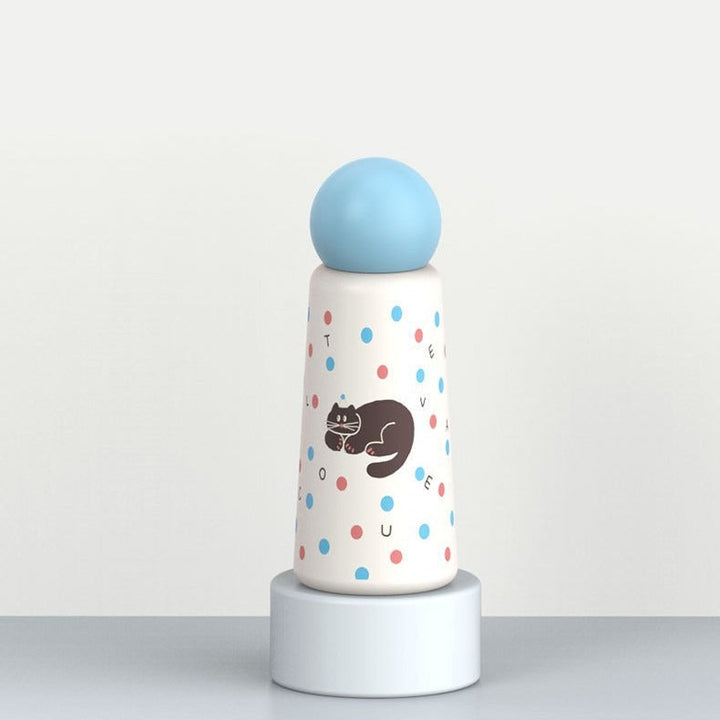 Women's insulated drinking bottle with playful dog design Kalsten