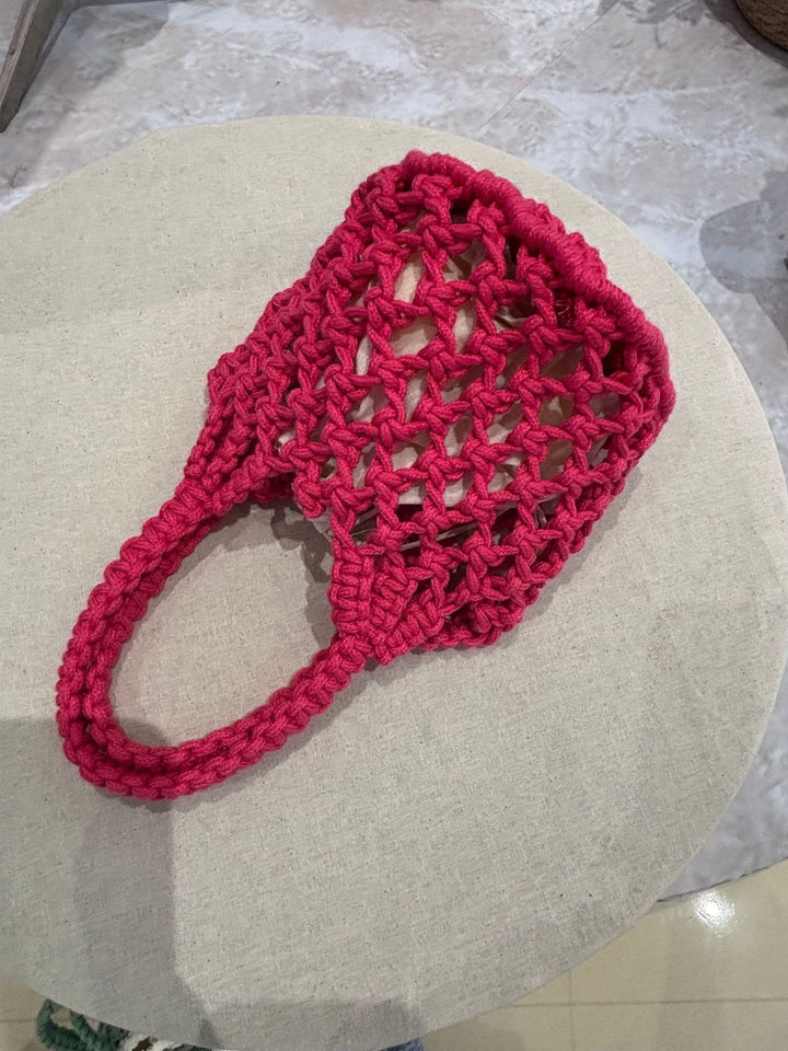 Fashionable handbag made of braided material Kalsten