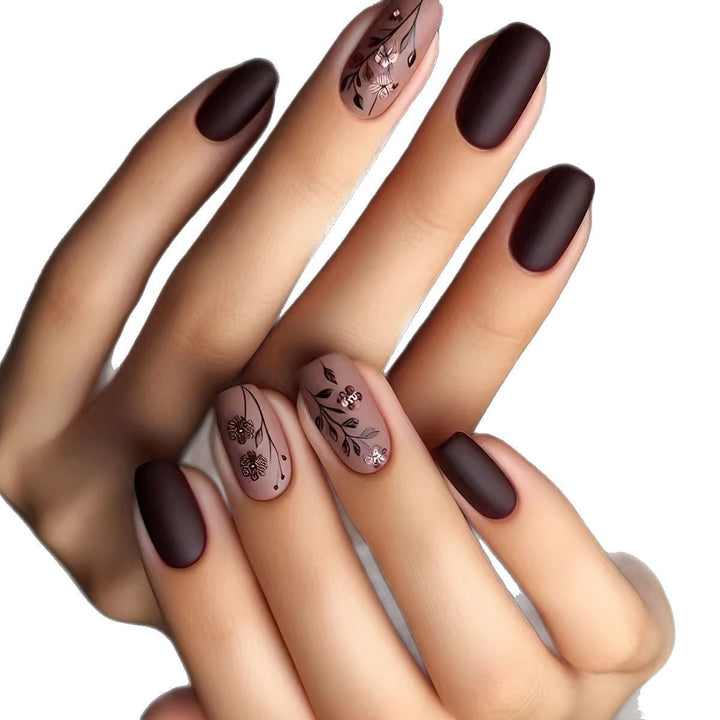 Floral Art Acrylic Nail Set Kalsten