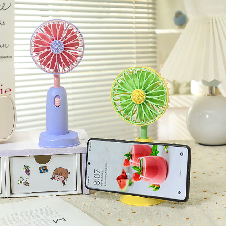 Women's Portable Hand Fan with Gentle Rotation Function Kalsten