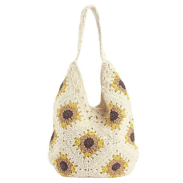 Handcrafted crochet bag with sunflower pattern Kalsten