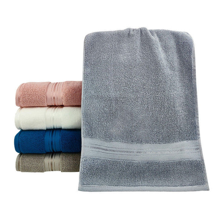 Premium Terry Bath Towel With Elegant Striped Border Kalsten