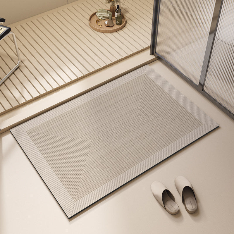 Modern Geometric Bath Mat Kalsten