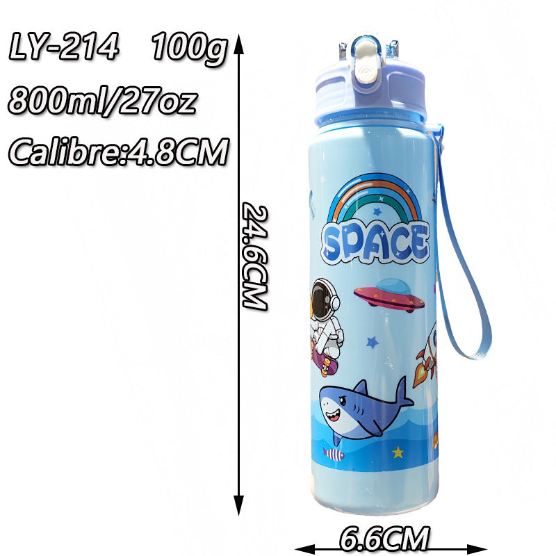Ladies Fantasy Water Bottle with Practical Carry Strap Kalsten