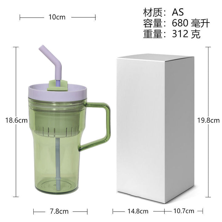 Women's reusable water bottle with integrated freshness filter Kalsten