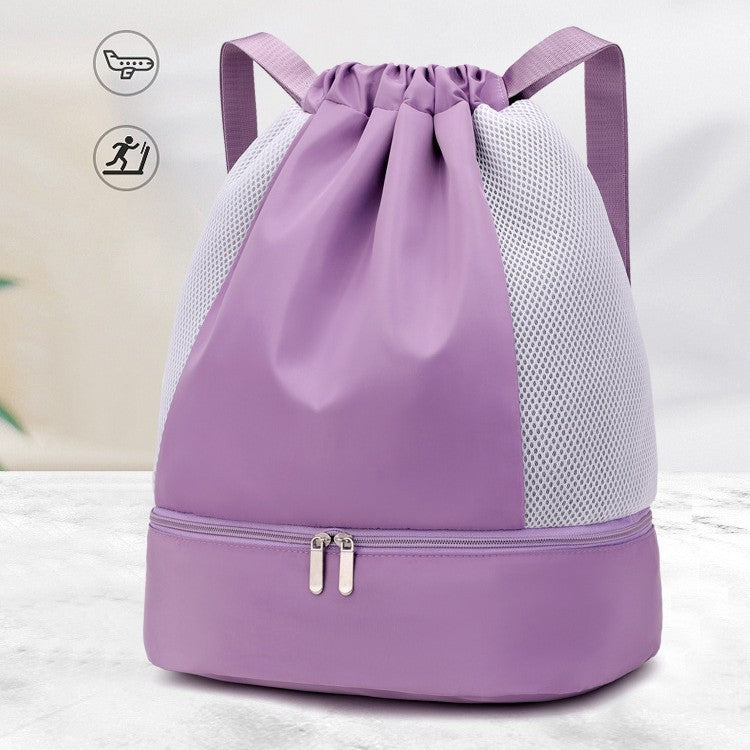 Sporty Mesh Backpack With Zipper Kalsten