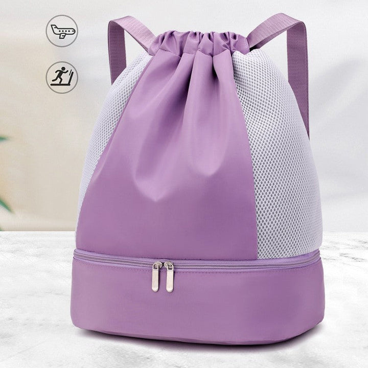 Sporty Mesh Backpack With Zipper Kalsten