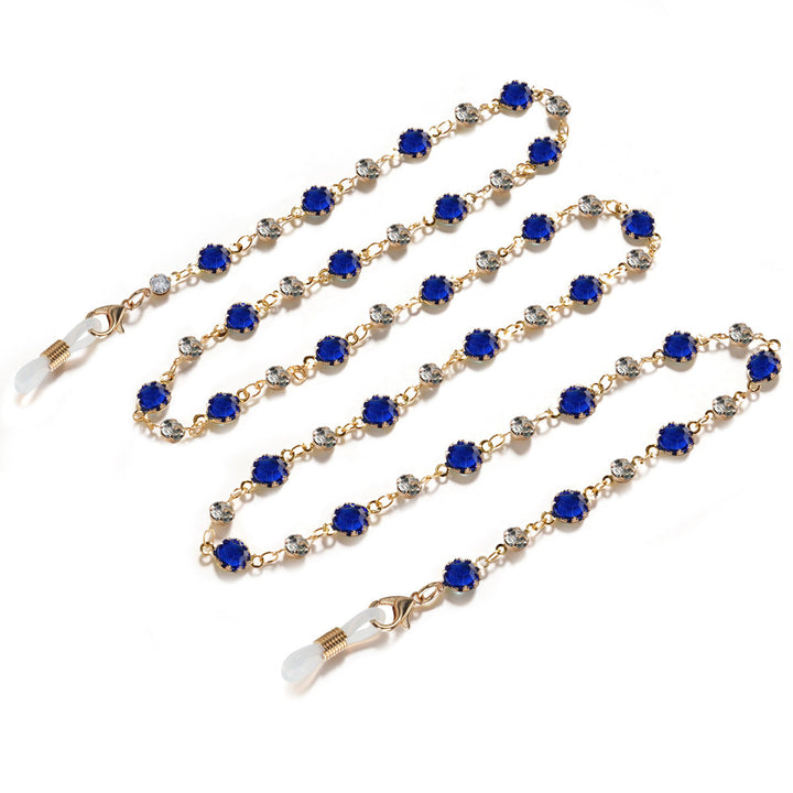 Crystal-Embellished Eyewear Chain kalsten