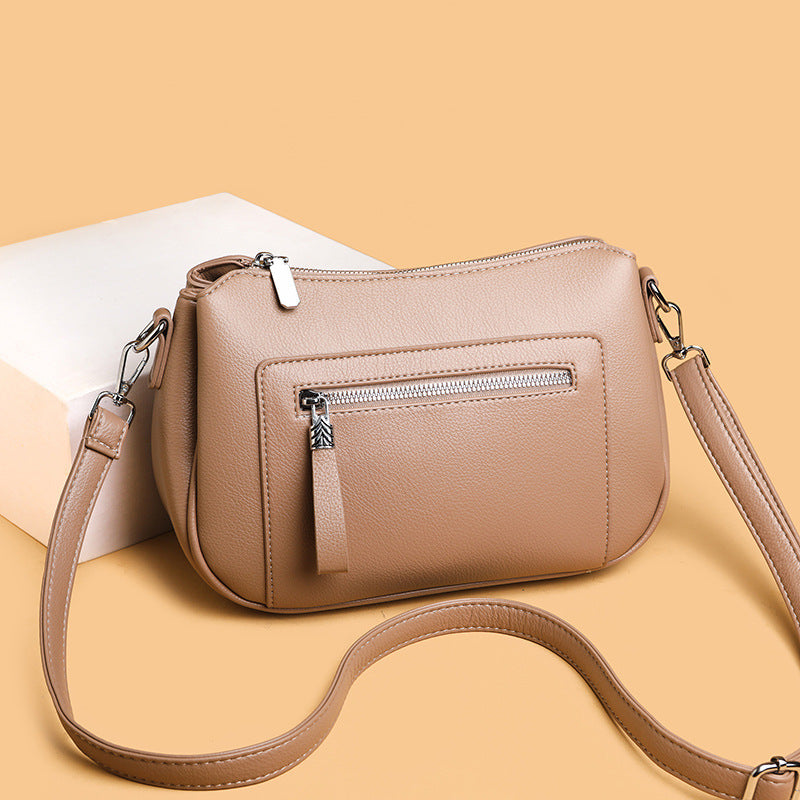 Casual Leather Crossbody Bag Kalsten