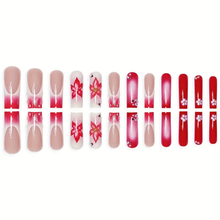Artistic Gel Floral Nail Art Kalsten