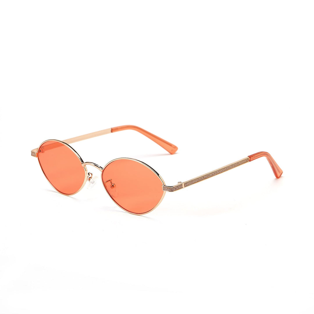 Women's fashionable round sunglasses with luxurious accents Kalsten