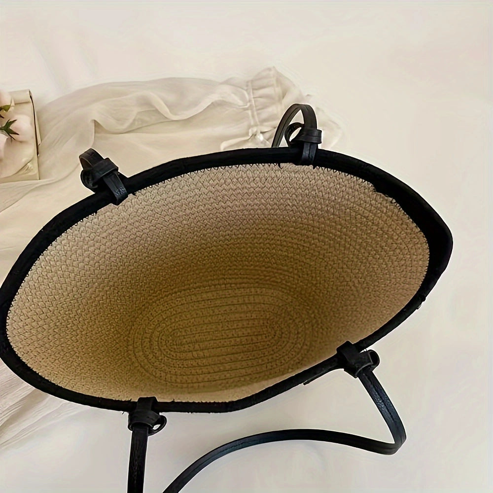 Spacious beach bag with innovative leather handles Kalsten