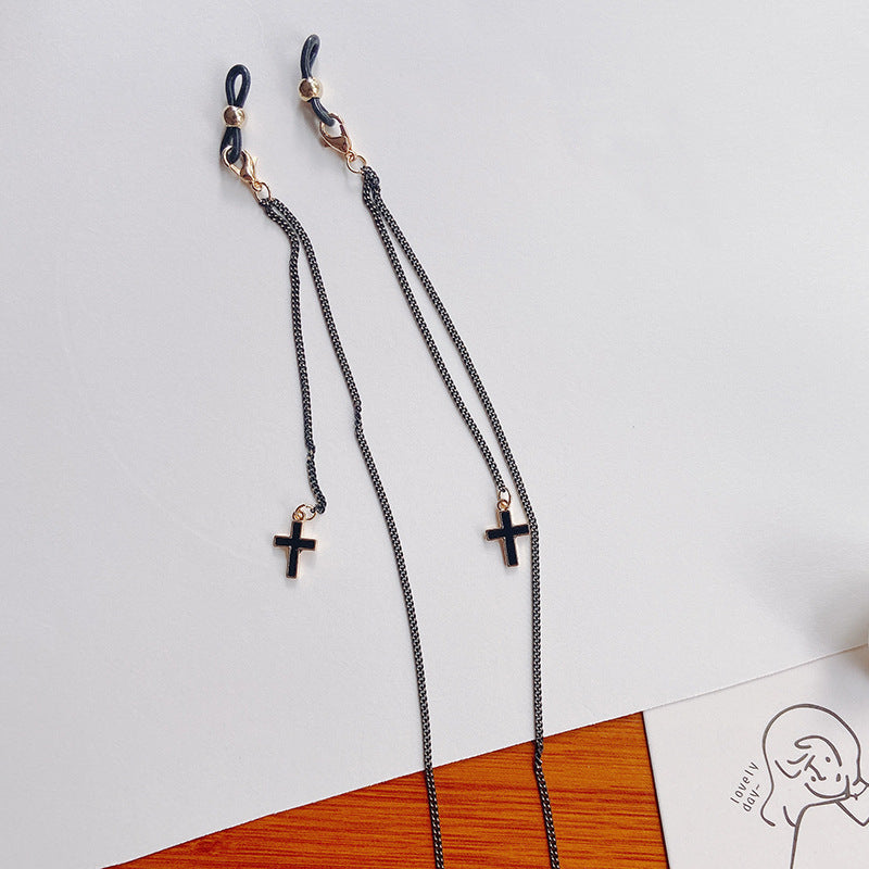 Fashionable glasses holder chain with star pendants Kalsten