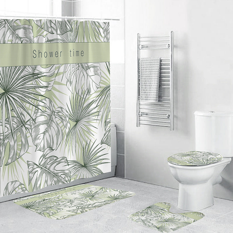 Tropical Plant Bathroom Set Kalsten