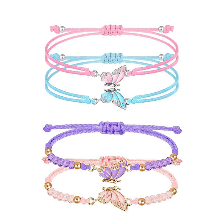 Butterfly Charm Necklace and Bracelet Set Kalsten