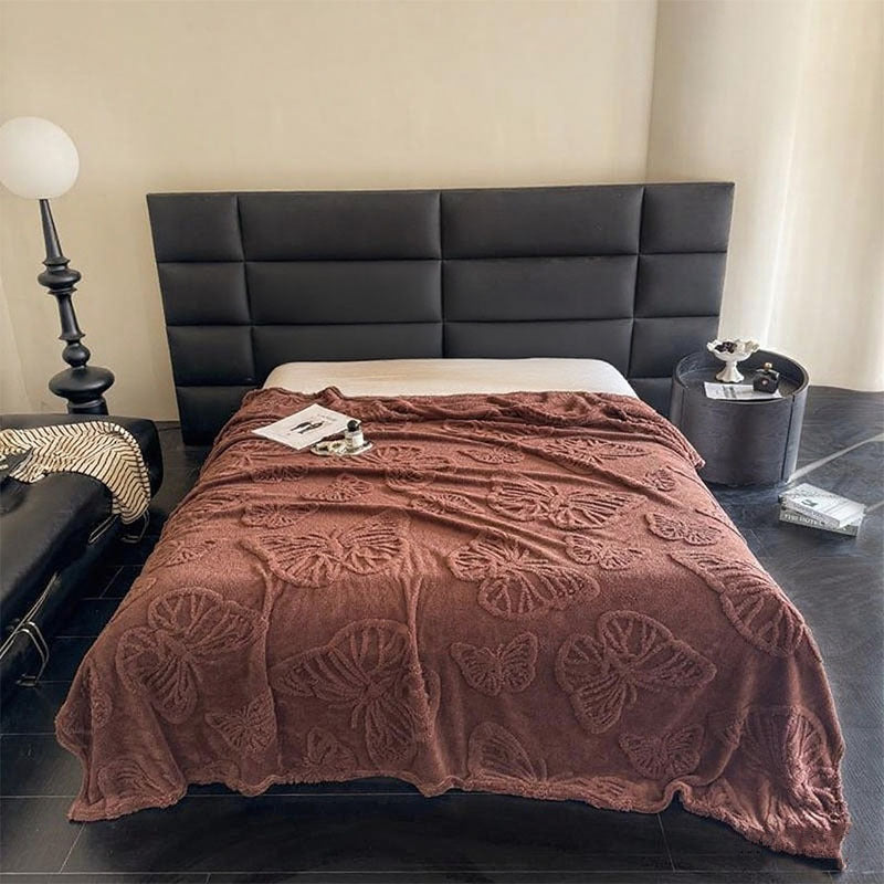Ladies Luxurious Bedspread with Butterfly Pattern Kalsten