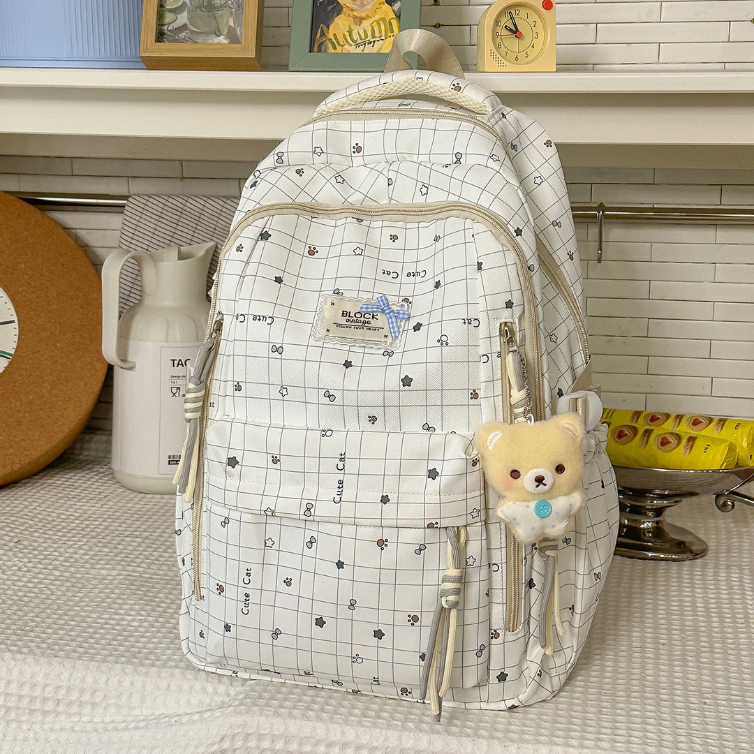 Cute Animal Print School Backpack