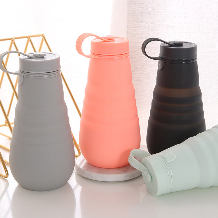 Ladies Foldable Silicone Drinking Bottle with Secure Closure Kalsten