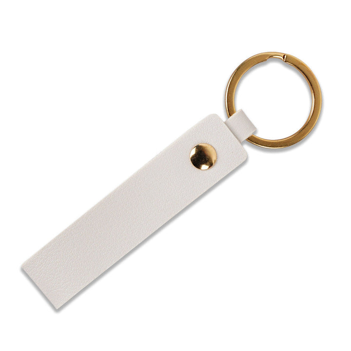 Unisex keychain with stylish faux leather design Kalsten