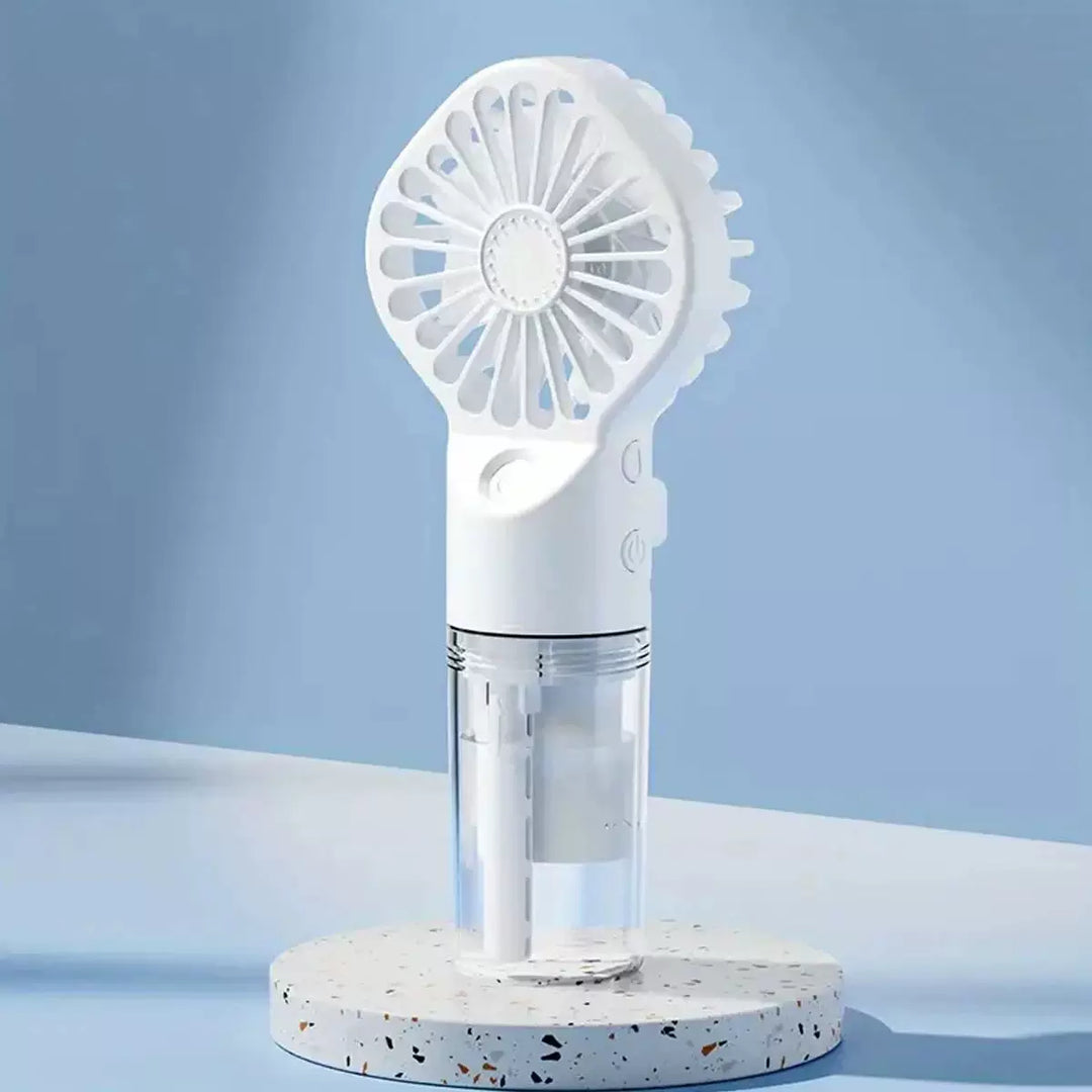 Unisex one size rechargeable hand mister with removable clear water tank and adjustable airflow Kalsten