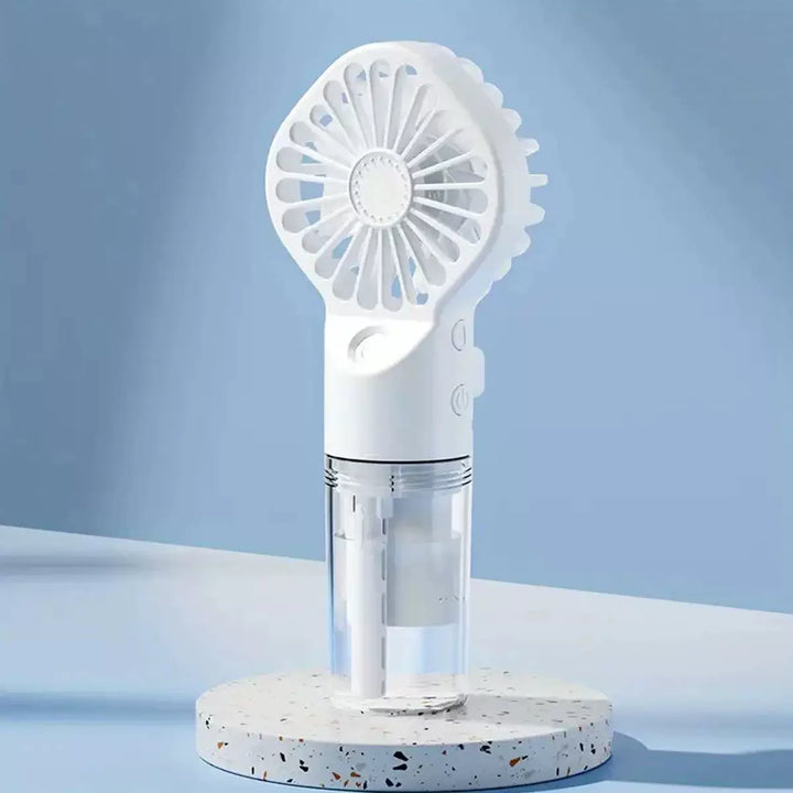 Unisex one size rechargeable hand mister with removable clear water tank and adjustable airflow Kalsten