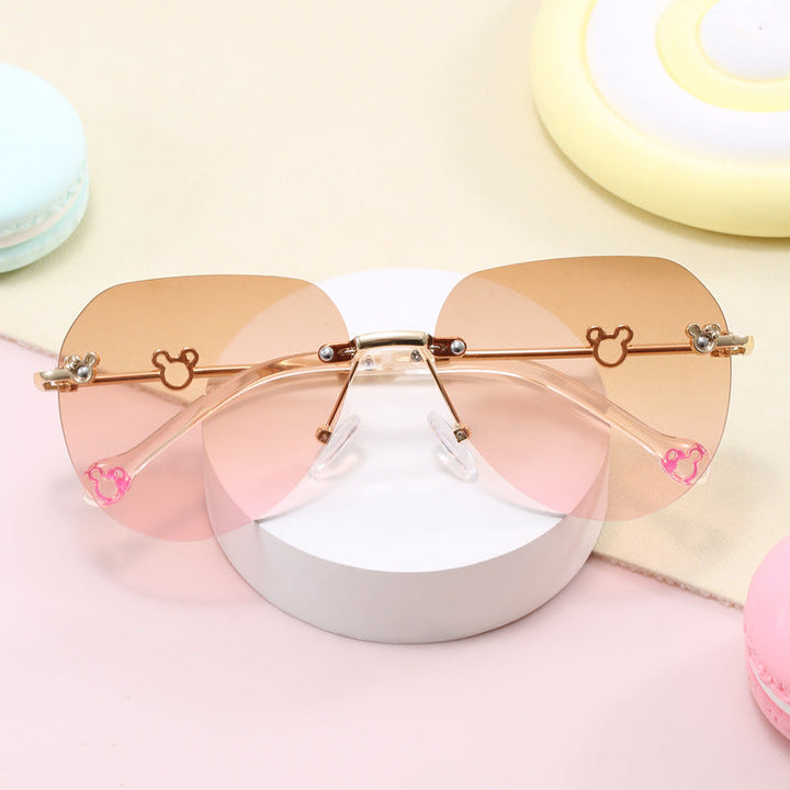 Women's lightweight geometric sunglasses with unique frame and mirrored lenses Kalsten