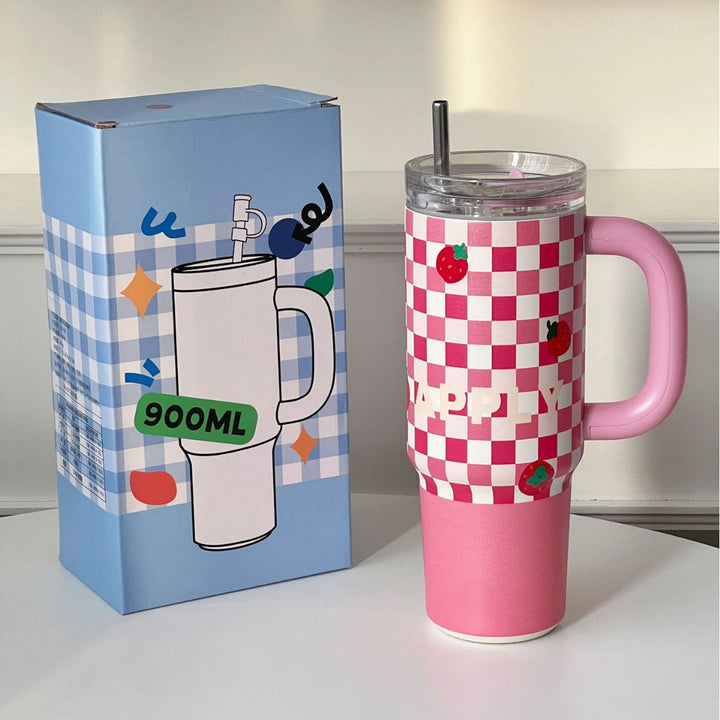 Women's insulated cup with practical straw Kalsten