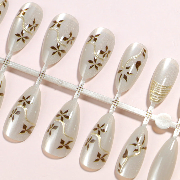 Elegant Designer Press-On Nail Set Kalsten