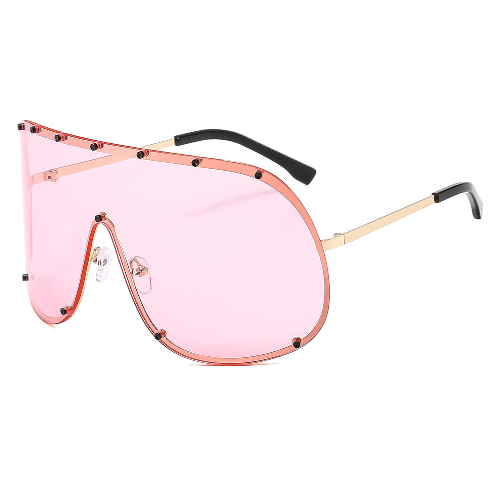 Women futuristic sunglasses with large frame and innovative design Kalsten