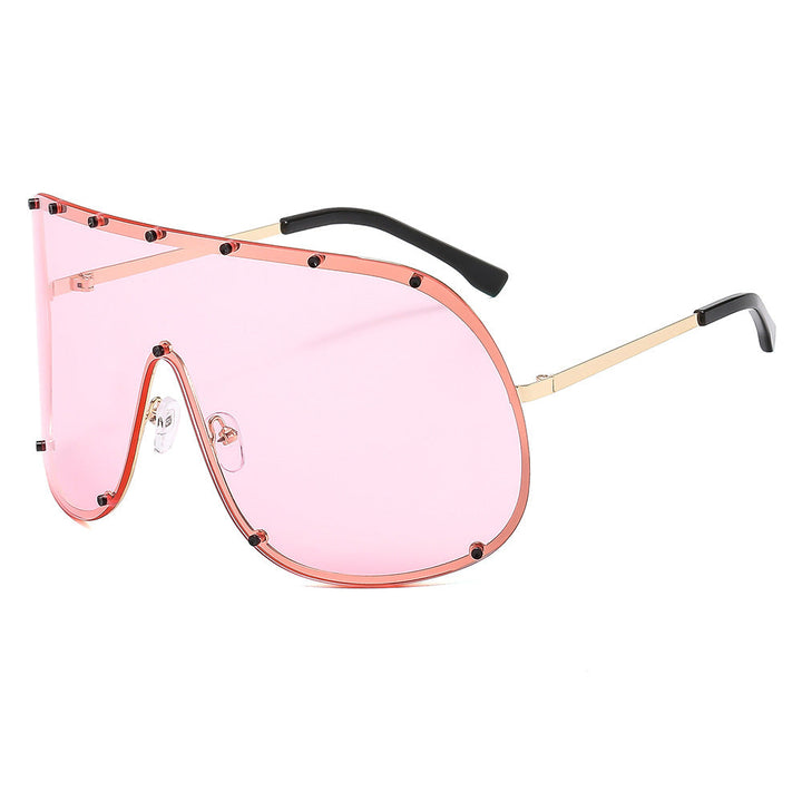 Women futuristic sunglasses with large frame and innovative design Kalsten