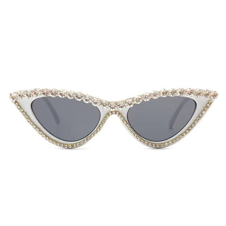 Ladies Glamorous Cat Eye Sunglasses with Rhinestone Accents Kalsten