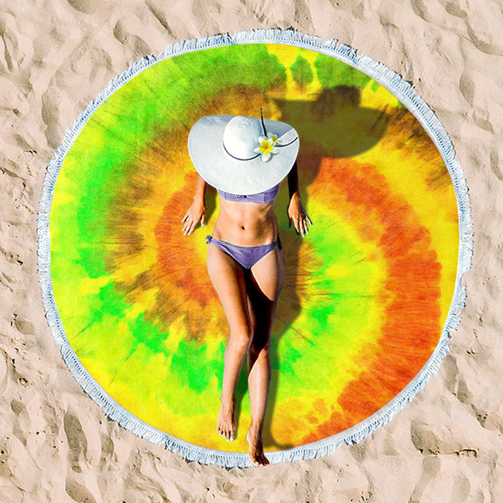 Rundstrand towel with unique sunset design Kalsten