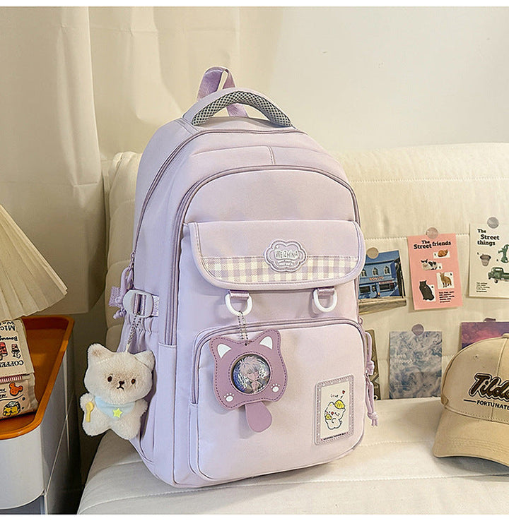 Cute Character Design Utility School Backpack
