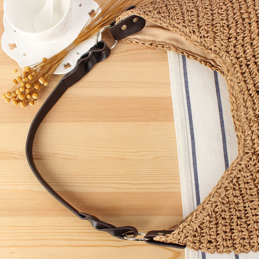 Handbag Made of Handmade Natural Braiding with Elegant Shoulder Strap Kalsten