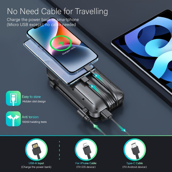 Solar Powerbank with Integrated Flashlight Kalsten