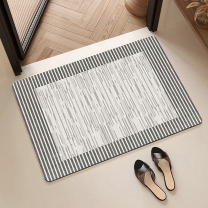 Geometric Patterned Bathroom Mat Acalora