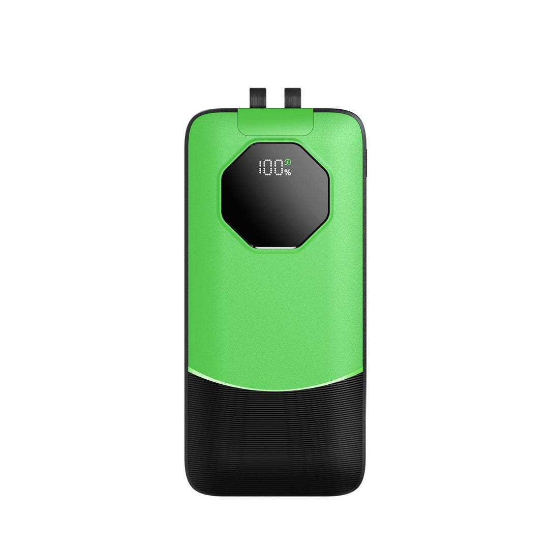 Portable power bank with water-repellent surface and digital charge status indicator Kalsten