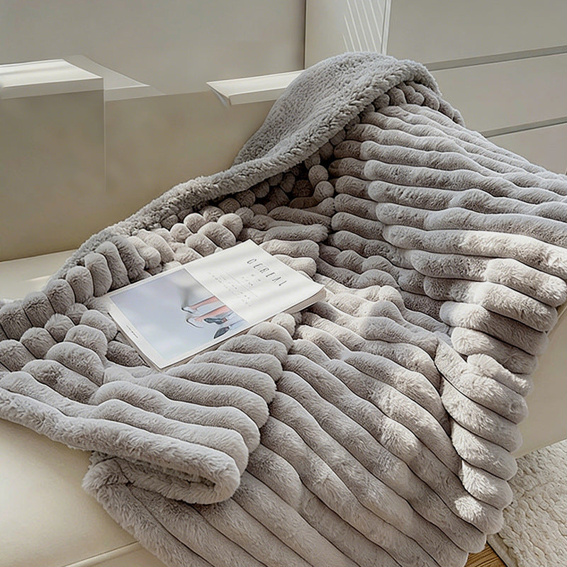 Women Super Soft Plush Blanket with 3D Structure Kalsten