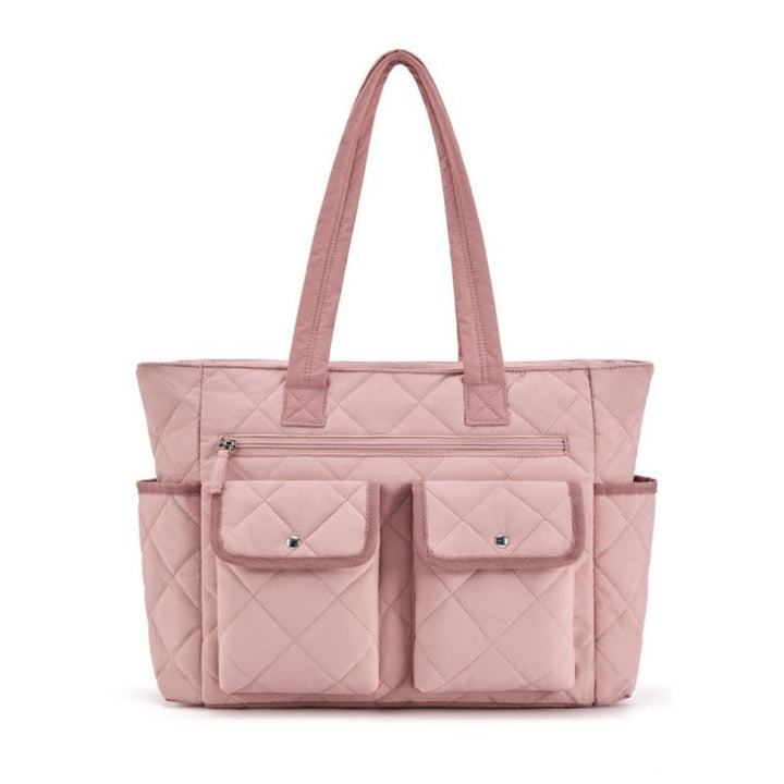 Quilted Tote Bag with Practical Outside Pockets Kalsten