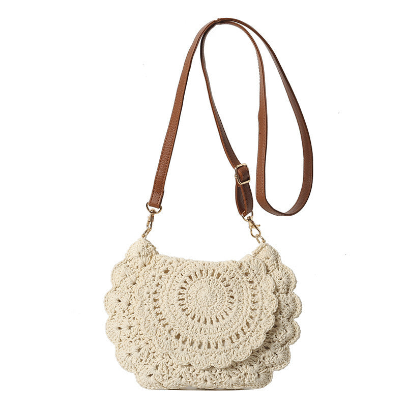 Handmade shoulder bag with floral patterns Kalsten