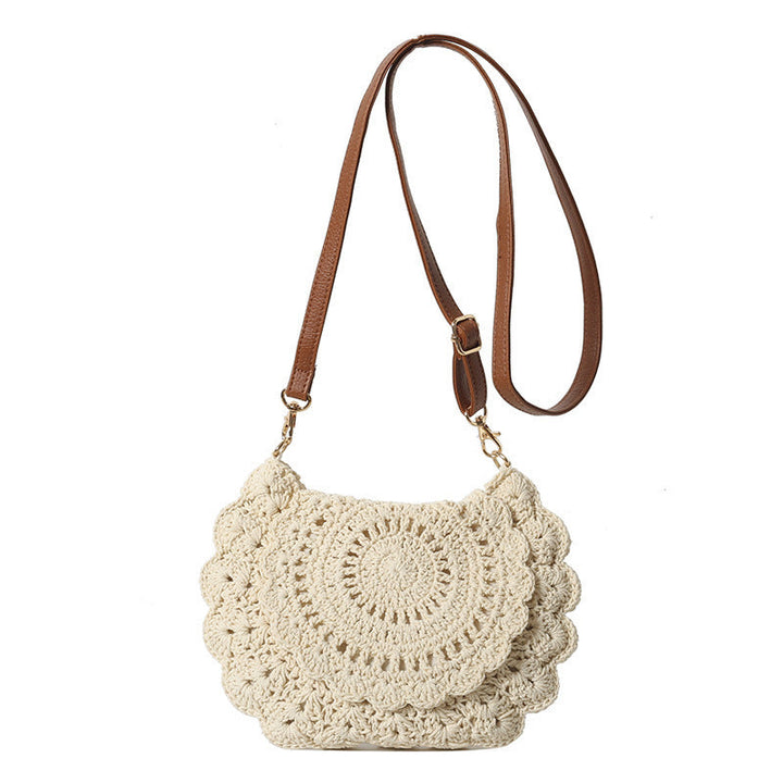 Handmade shoulder bag with floral patterns Kalsten